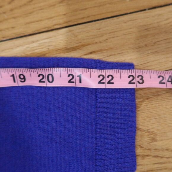 Eileen Fisher 100% Merino Wool Tunic sweater pullover blue cozy casual layer PM - Picture 12 of 13